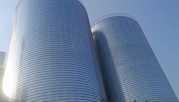 淮安2座混凝土高架卷板仓